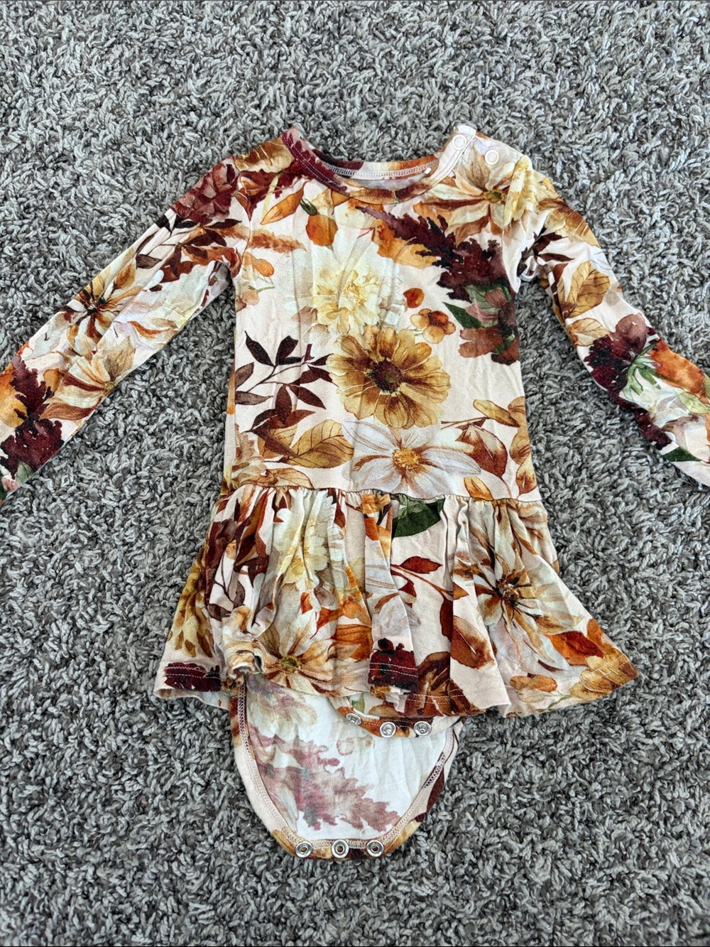 Posh Peanut Floral Dress Bodysuit